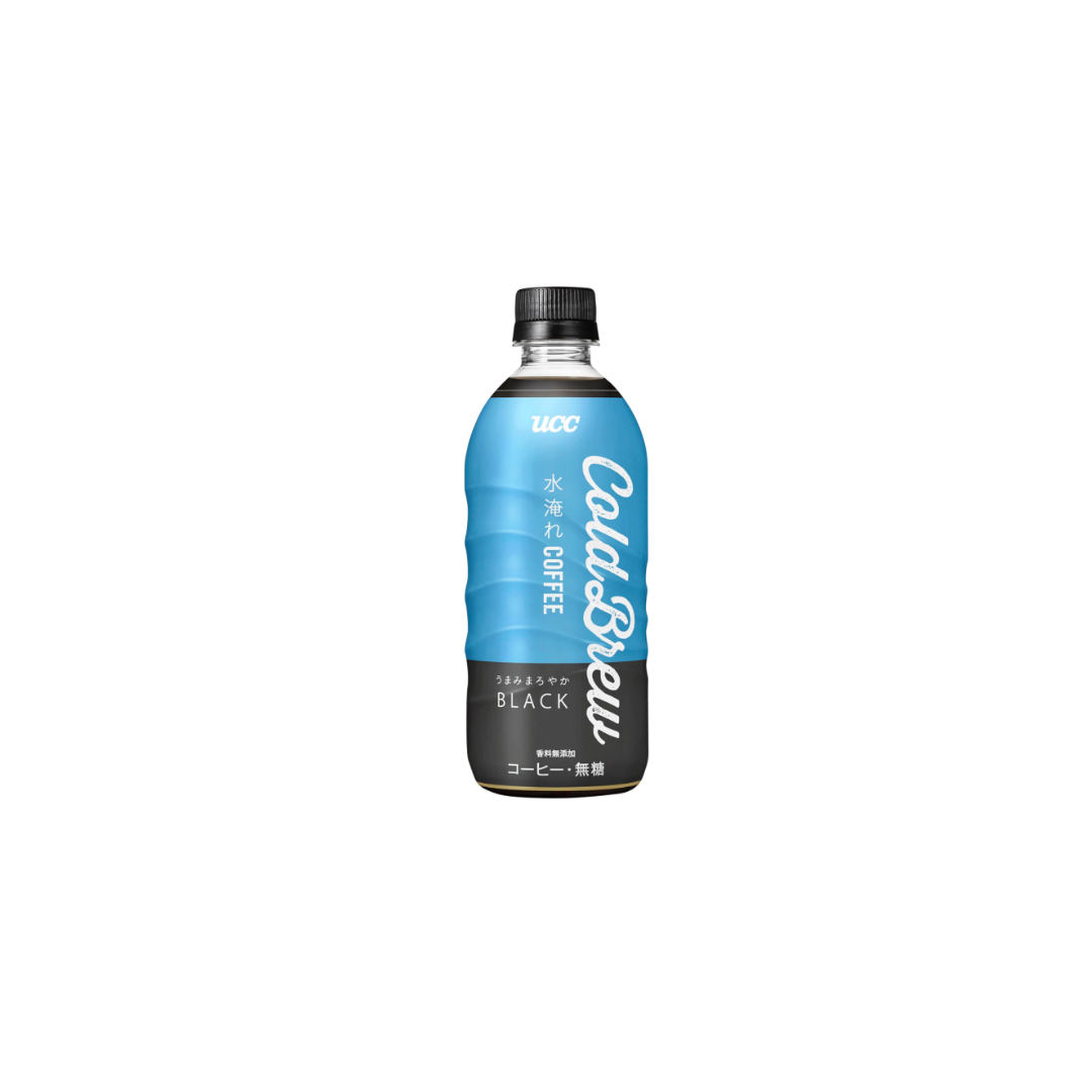 UCC Cold Brew Black Iced Coffee, 16.9 fl oz (500 ml) × 24 Bottles – Smooth &amp; Sugar-Free