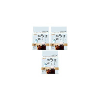 UCC Craftsman Coffee Bag Water Brewed Iced Coffee – 12 Bags x 3 Pieces [My Bottle]