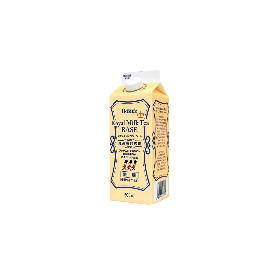HOMER UCC Tea Specialty Shop Royal Milk Tea Base Unsweetened GT – 16.9 fl oz (500 ml) x 12 Bottles