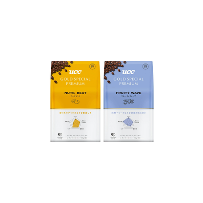 UCC Gold Special Premium Regular Coffee Beans, 150 g x 2 Assortment Set – Coffee Gifts for Mother’s &amp; Father’s Day