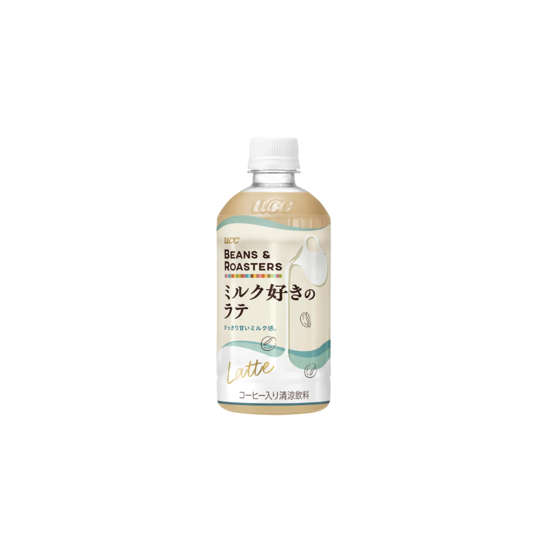 Beans &amp; Roasters Milk Lover’s Latte Café Latte – 15.2 fl oz (450 ml) x 24 Bottles