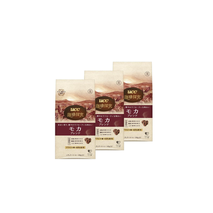 Moka Blend Coffee – Roasted Beans 14.1 oz (420 g) (3 x 4.9 oz / 140 g Bags)