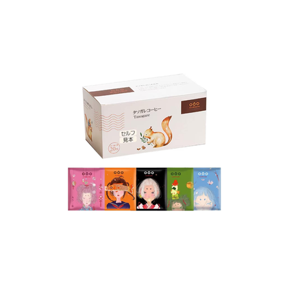TASOGARE Japanese Style Drip Coffee, Four Seasons Souvenir Set, 20 Packs