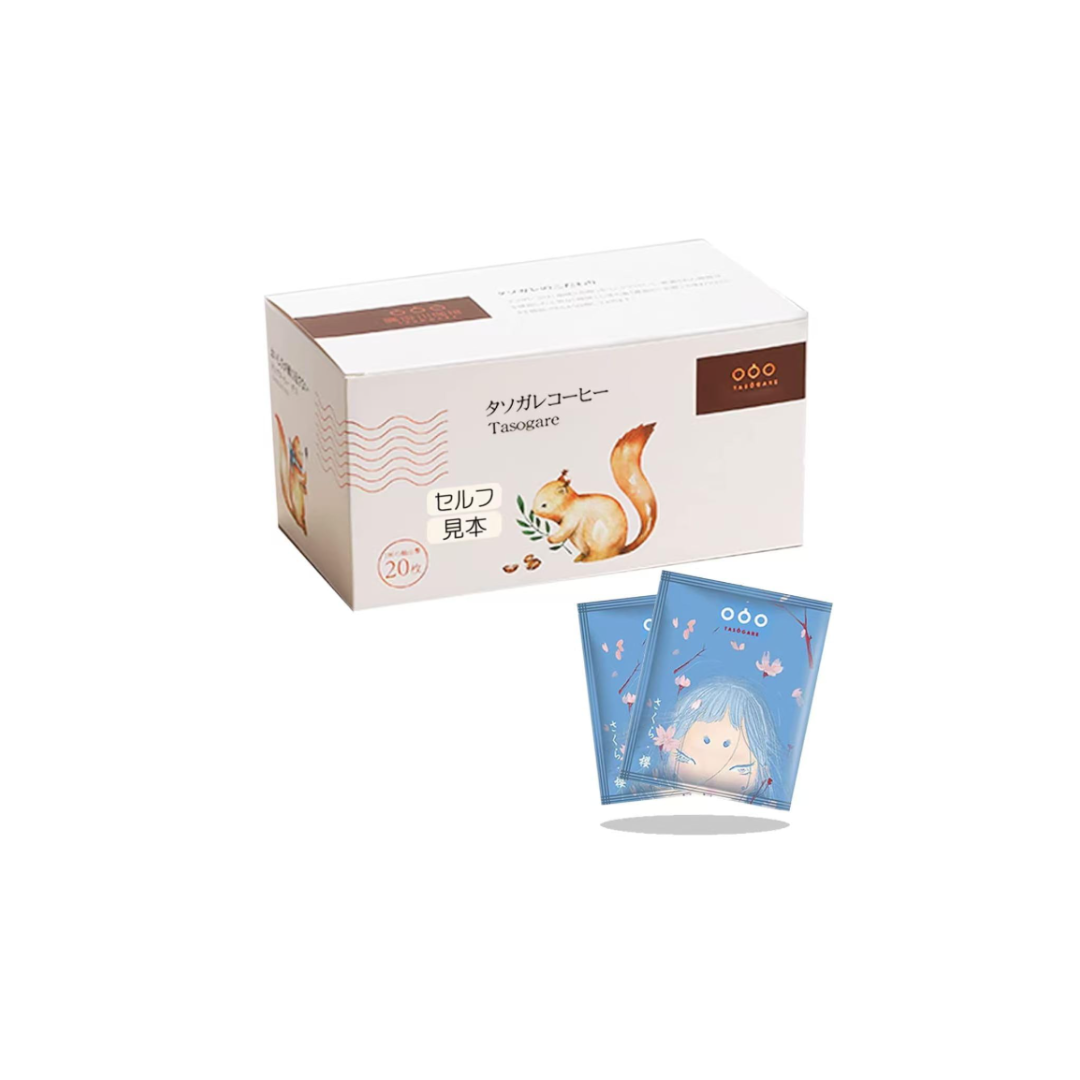 TASOGARE Drip Coffee Vegetable Blend, Cherry Blossom Edition, 25 Bags
