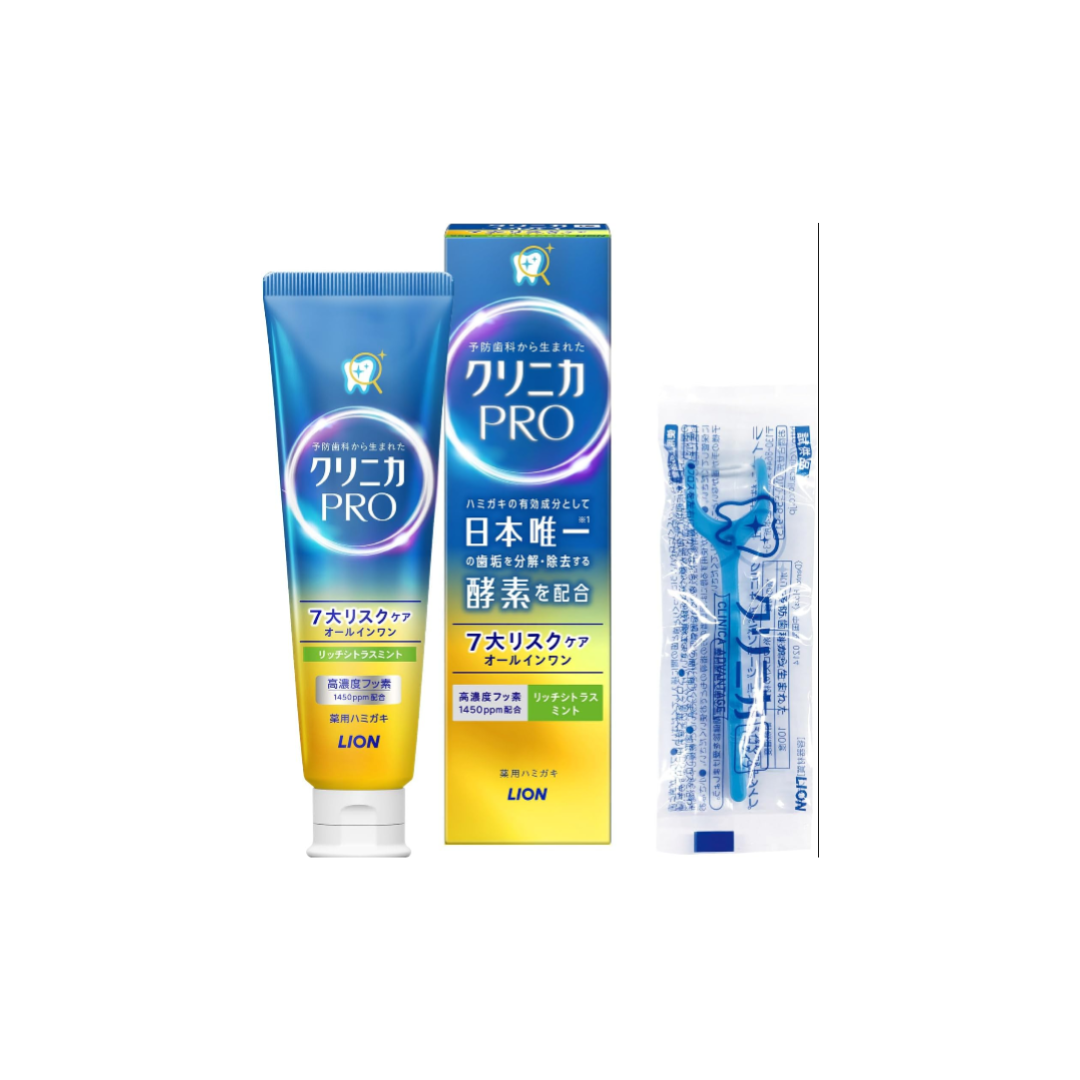 Clinica PRO All-in-One Toothpaste with Floss | Rich Citrus Mint | Fluoride Care | 95 g