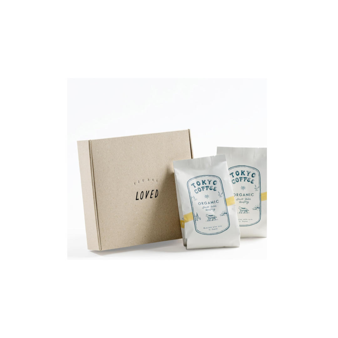 TOKYO COFFEE Organic Blend Coffee Beans – Gift Set (2 × 150 g)