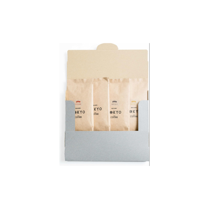 TOKYO COFFEE Organic Coffee Bean Trial Set – JAS Certified (4 × 50 g)