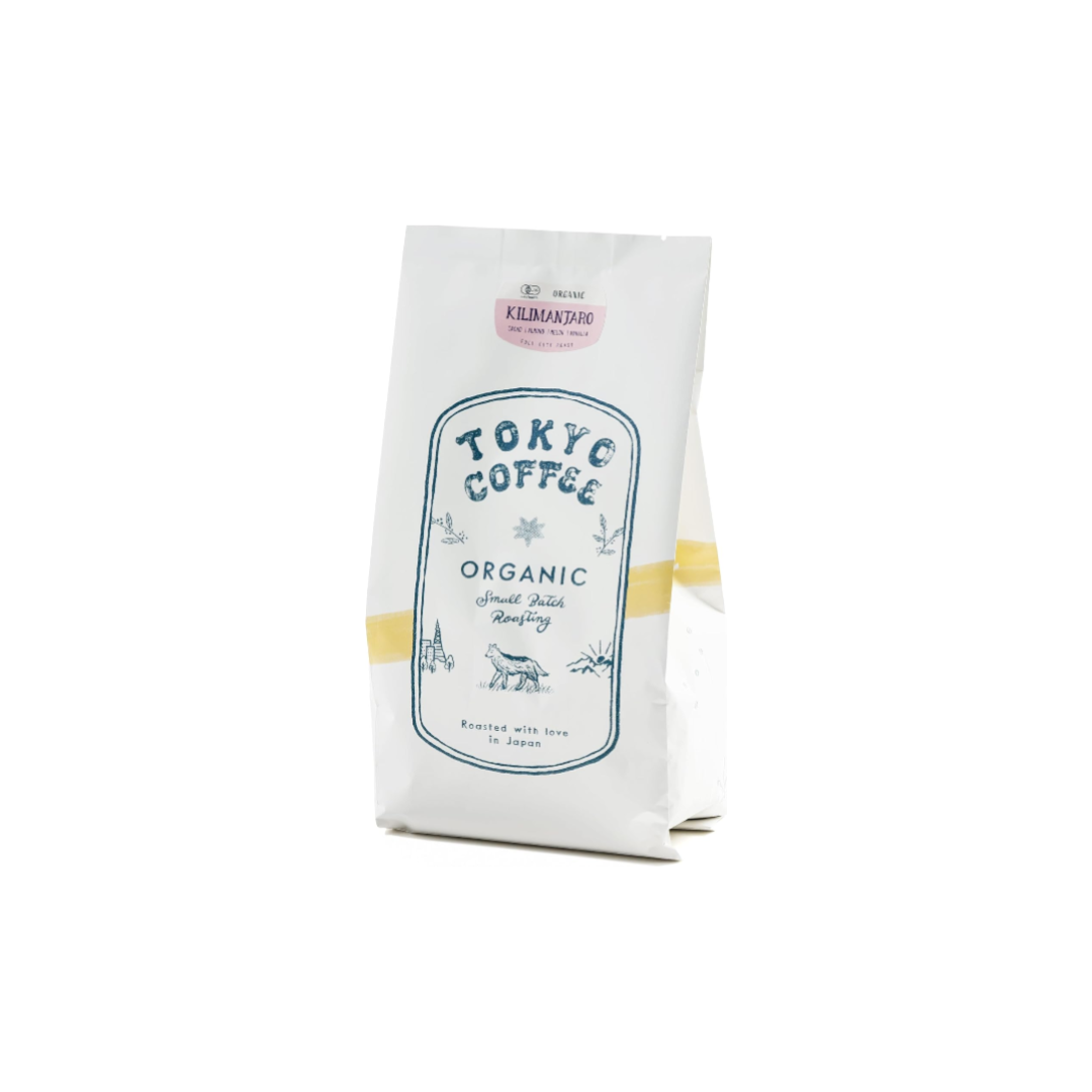 TOKYO COFFEE Kilimanjaro Organic Peaberry Coffee Beans – Home-Roasted (400g)