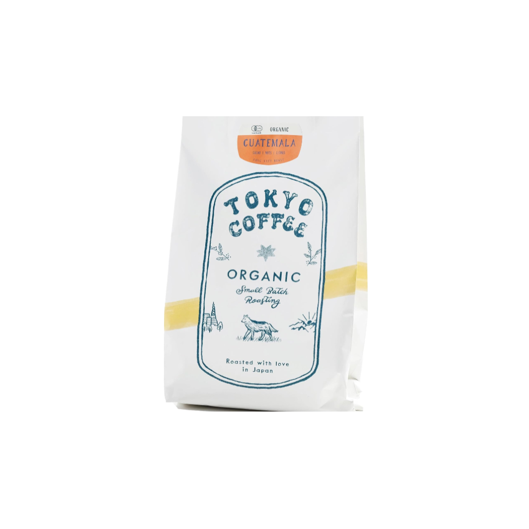 TOKYO COFFEE Third Wave – Guatemalan Organic Coffee Beans, Medium-Fine Grind (200g)