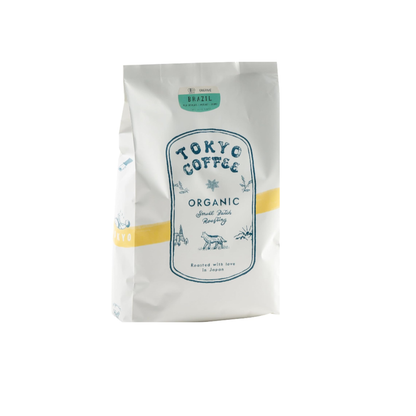 TOKYO COFFEE Brazilian Organic Coffee Beans – Medium Roast, Home-Roasted