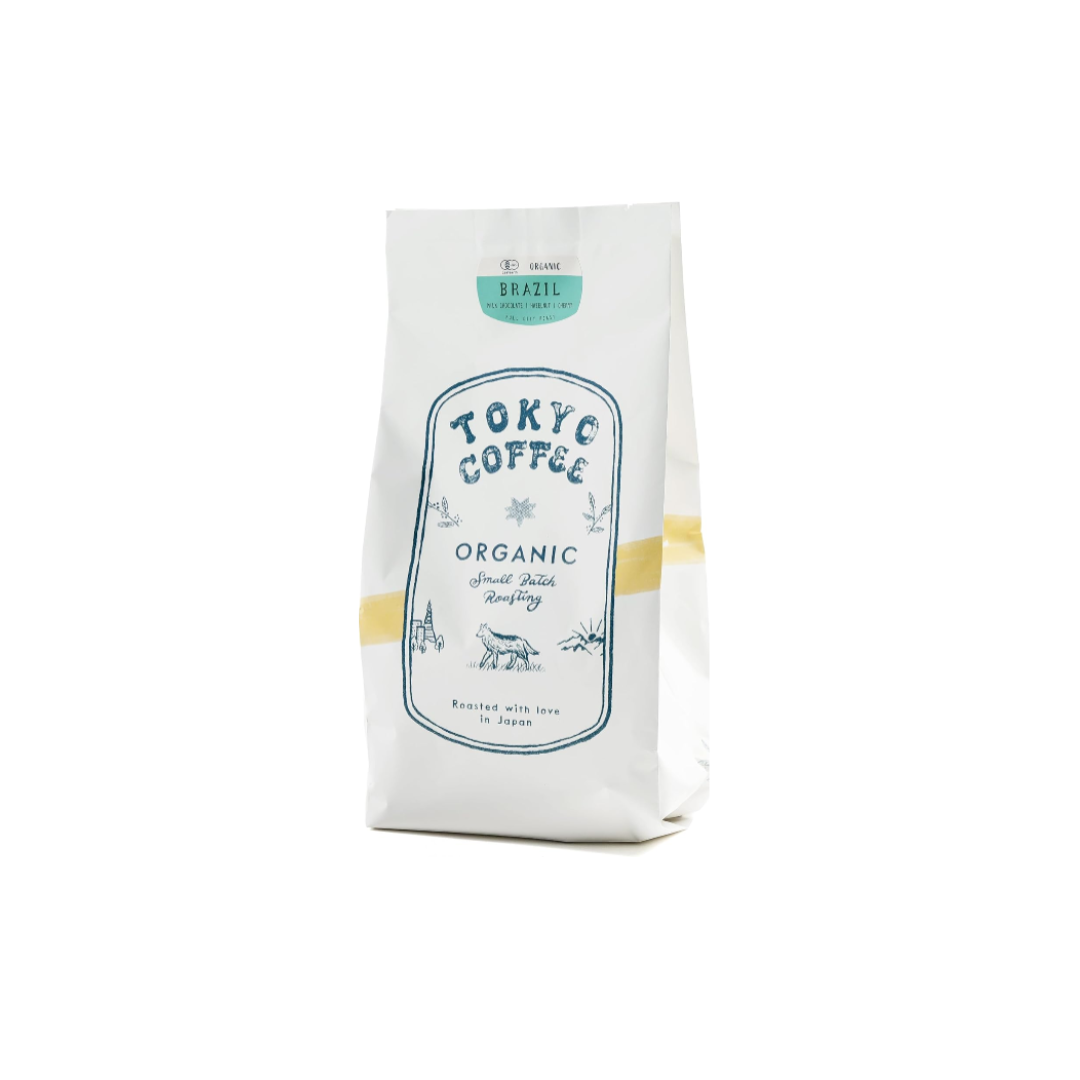 TOKYO COFFEE Brazilian Santos – Home-Roasted Organic Coffee Beans (400g)