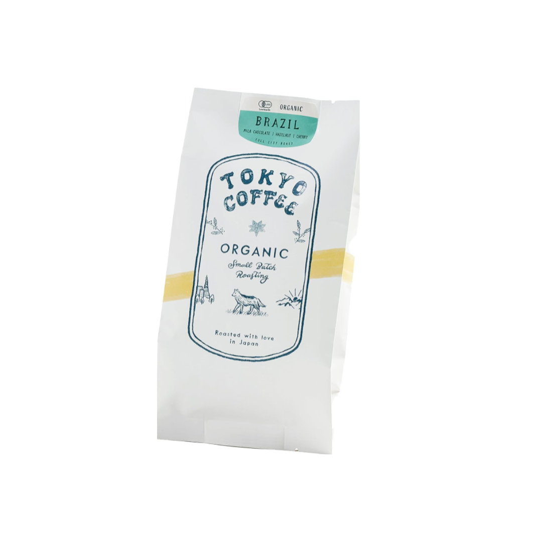 TOKYO COFFEE Brazil Santos Organic Coffee Beans – Medium Roast (100g)