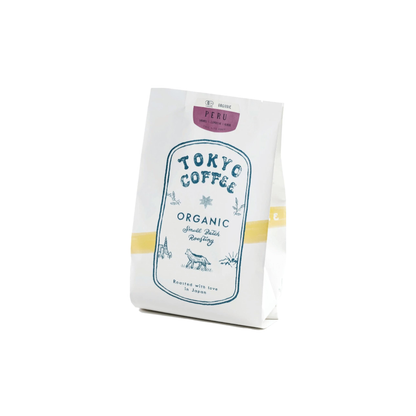 TOKYO COFFEE Peruvian Organic Coffee Beans – Medium Roast, Same-Day Roasted (200g)