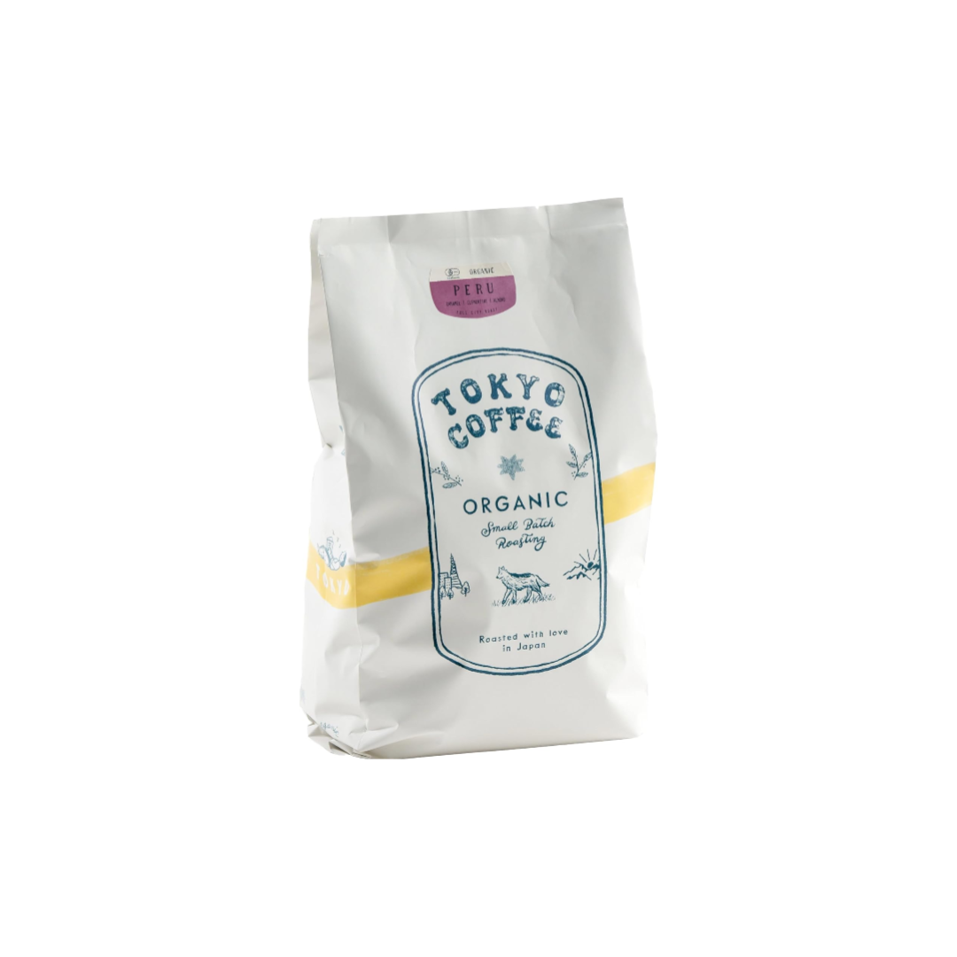 TOKYO COFFEE Peruvian Organic Coffee Beans – Medium Deep Roast, Home-Roasted