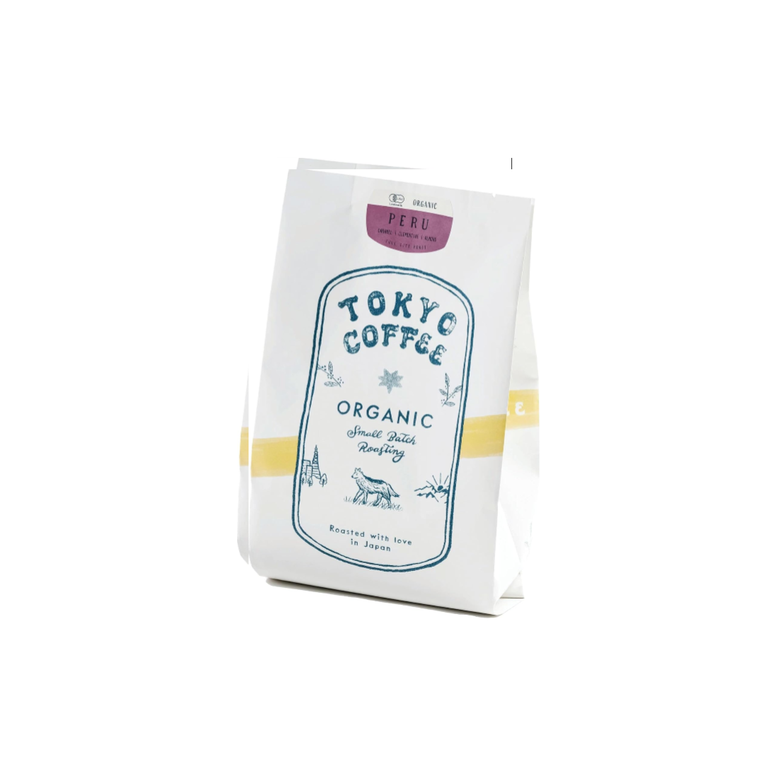 TOKYO COFFEE Peruvian Organic Coffee – Medium Roast, Medium-Fine Grind (200g)
