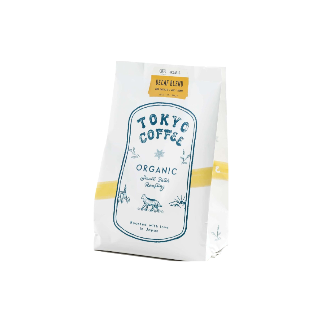 Tokyo Coffee Decaf Ethiopian Mocha Blend – Organic Coffee Beans, Medium-Fine Grind (200g)