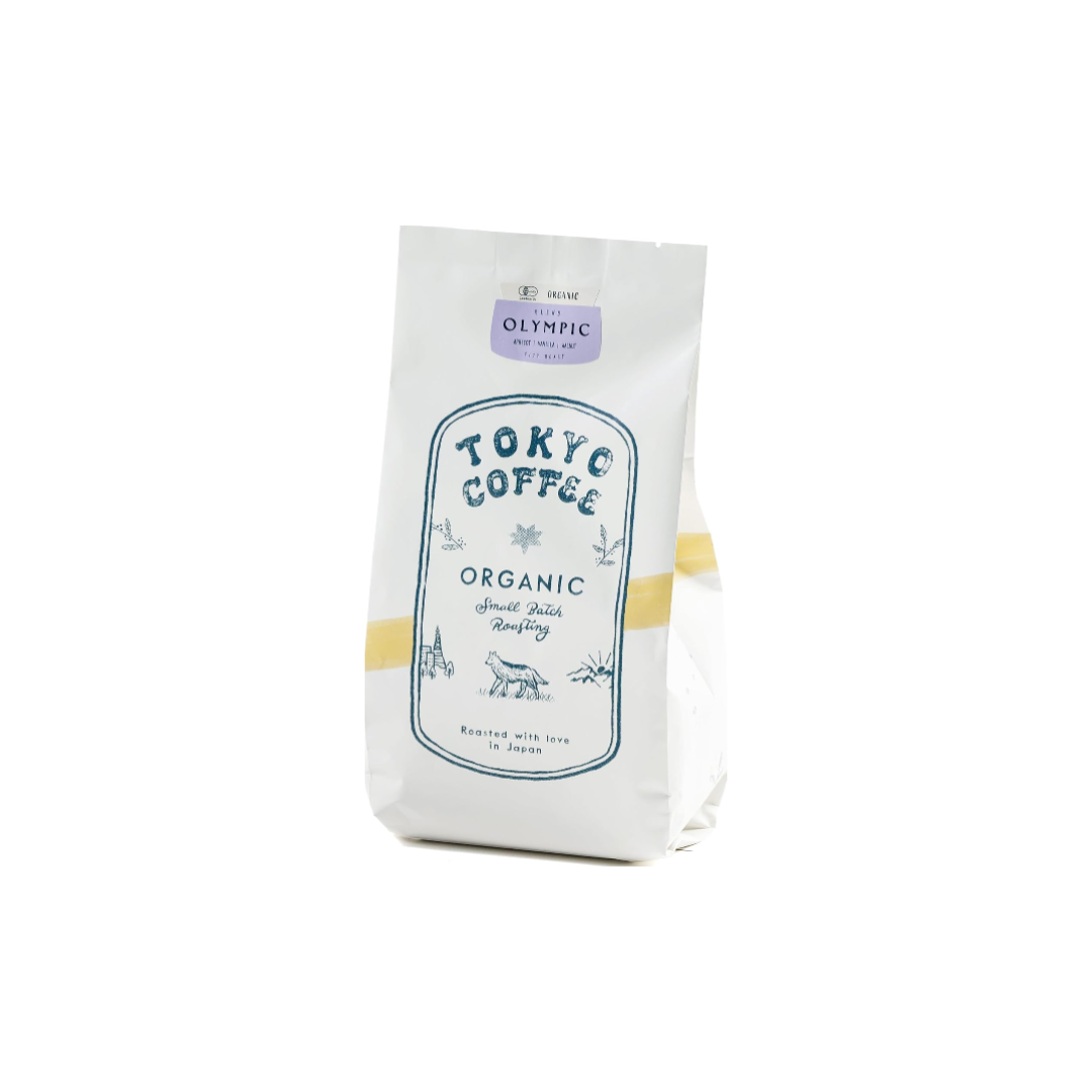 TOKYO COFFEE Olympic Blend – Medium Roast Organic Coffee Beans, Medium-Fine Grind, City Roast (400g)