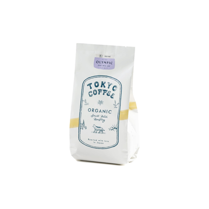 TOKYO COFFEE Olympic Blend – Medium Shallow Roast Organic Coffee Beans, Same-Day Roasted (400g)