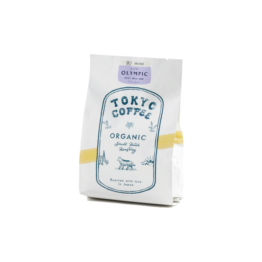 TOKYO COFFEE Olympic Blend – Medium Roasted Organic Coffee Beans, City Roast (200g)