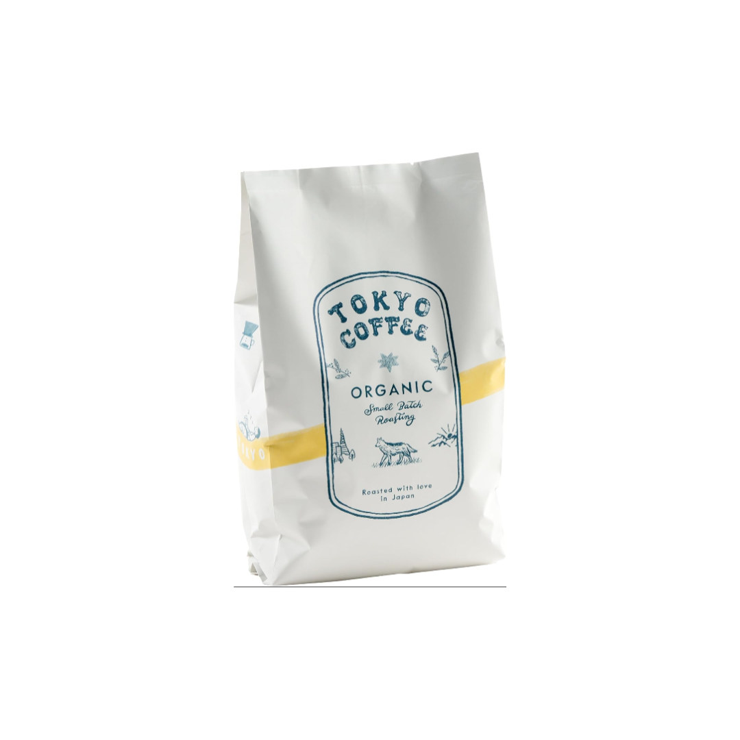 Tokyo Coffee Organic Blend Coffee Beans – JAS Certified Specialty Store Pack (1 kg)