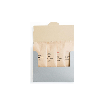 Tokyo Coffee Organic Coffee Bean Trial Set – JAS Certified Blend Gift Pack (4 × 50g)