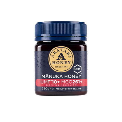UMF 10+ MGO 261+ Manuka Honey 250g | Raw, Unheated &amp; Additive-Free | Authentic New Zealand Manuka Honey