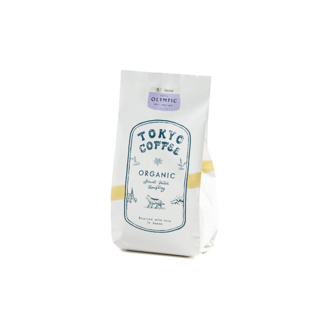 TOKYO COFFEE Olympic Blend – Medium Roasted Organic Coffee Beans, City Roast (400g)