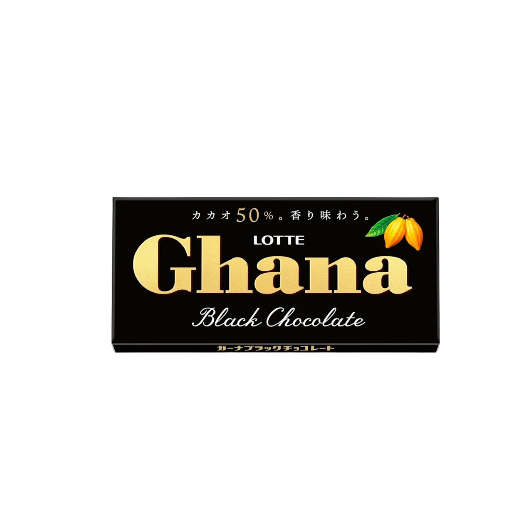 Lotte Ghana Black Chocolate 50g