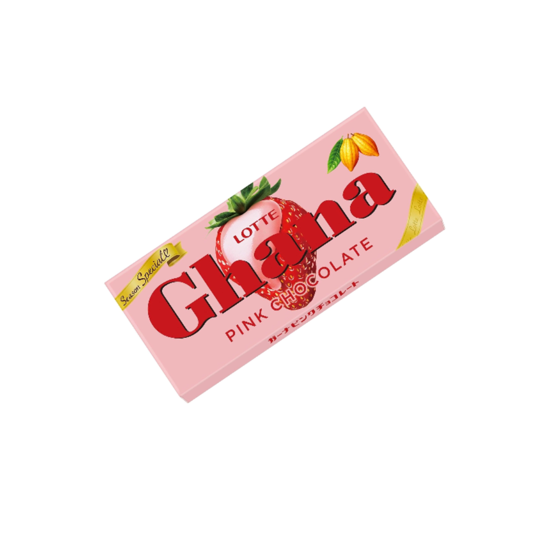 Lotte Ghana Pink Chocolate | Pack of 2 | Made in Japan | Strawberry