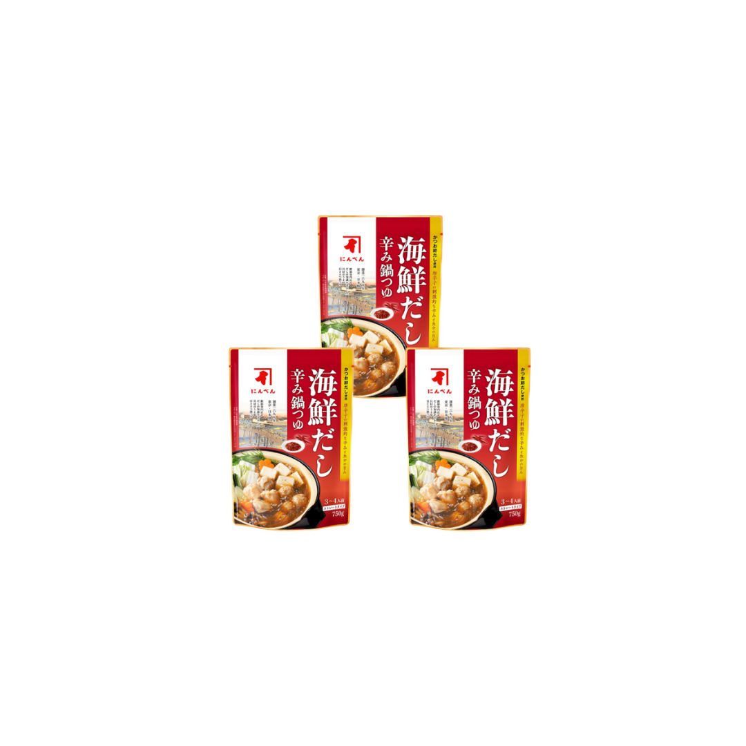 Niben Seafood Spicy Hot Pot Tsuyu – Straight-Type Broth with Bonito, Mackerel, Tuna &amp; Scallop (Since 1699)