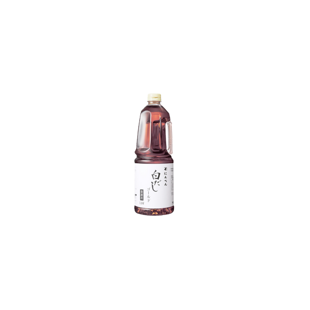 Niben White Dashi Gold – Diluted Type, Large Capacity 1.8L, Bonito &amp; Kelp Soup for Noodles, Commercial Use, Since 1699