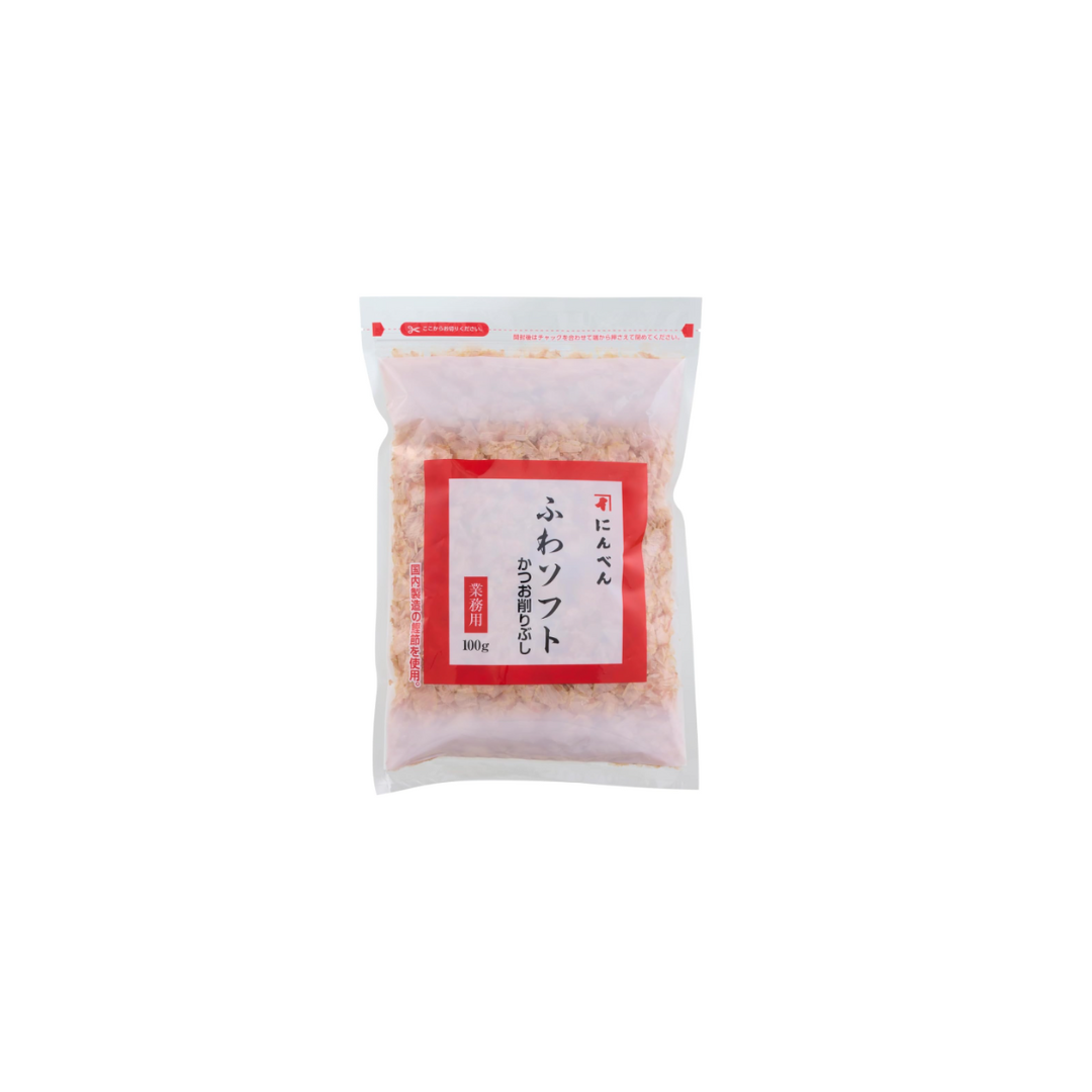 Niben Commercial Fluffy Soft Bonito – Thin Shaved Bonito Flakes (Rashibushi), Large Capacity 100 g, Since 1699