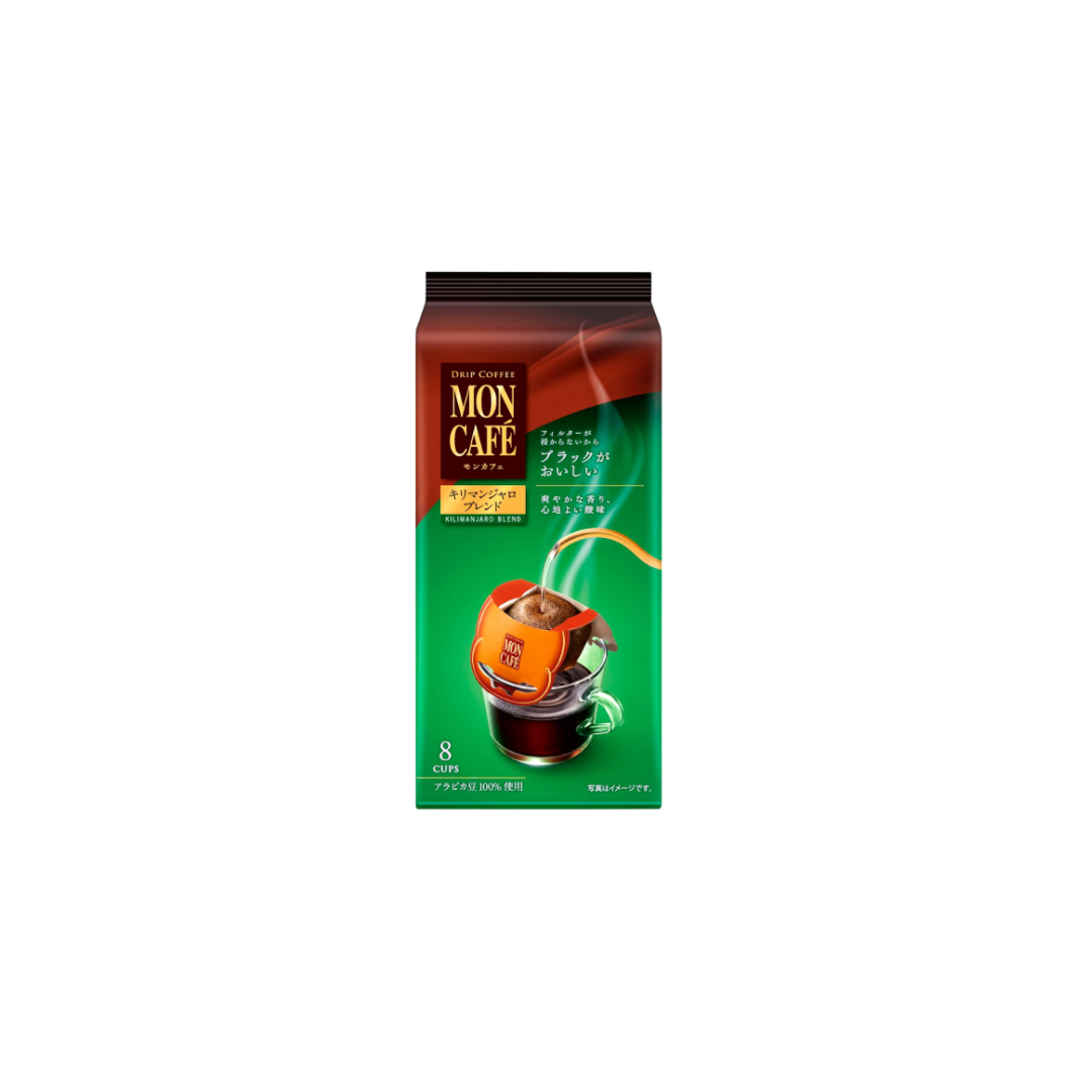 Mon Café Kilimanjaro Blend Drip Coffee – 8 Bags × 3 Packs (24 Bags)