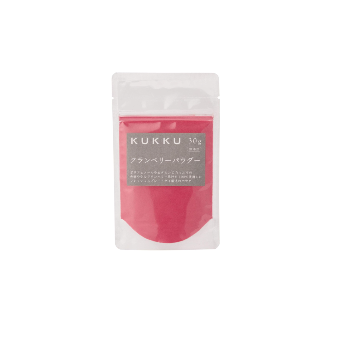 KUKKU Cranberry Powder (Additive-Free), 1.1 oz (30 g)