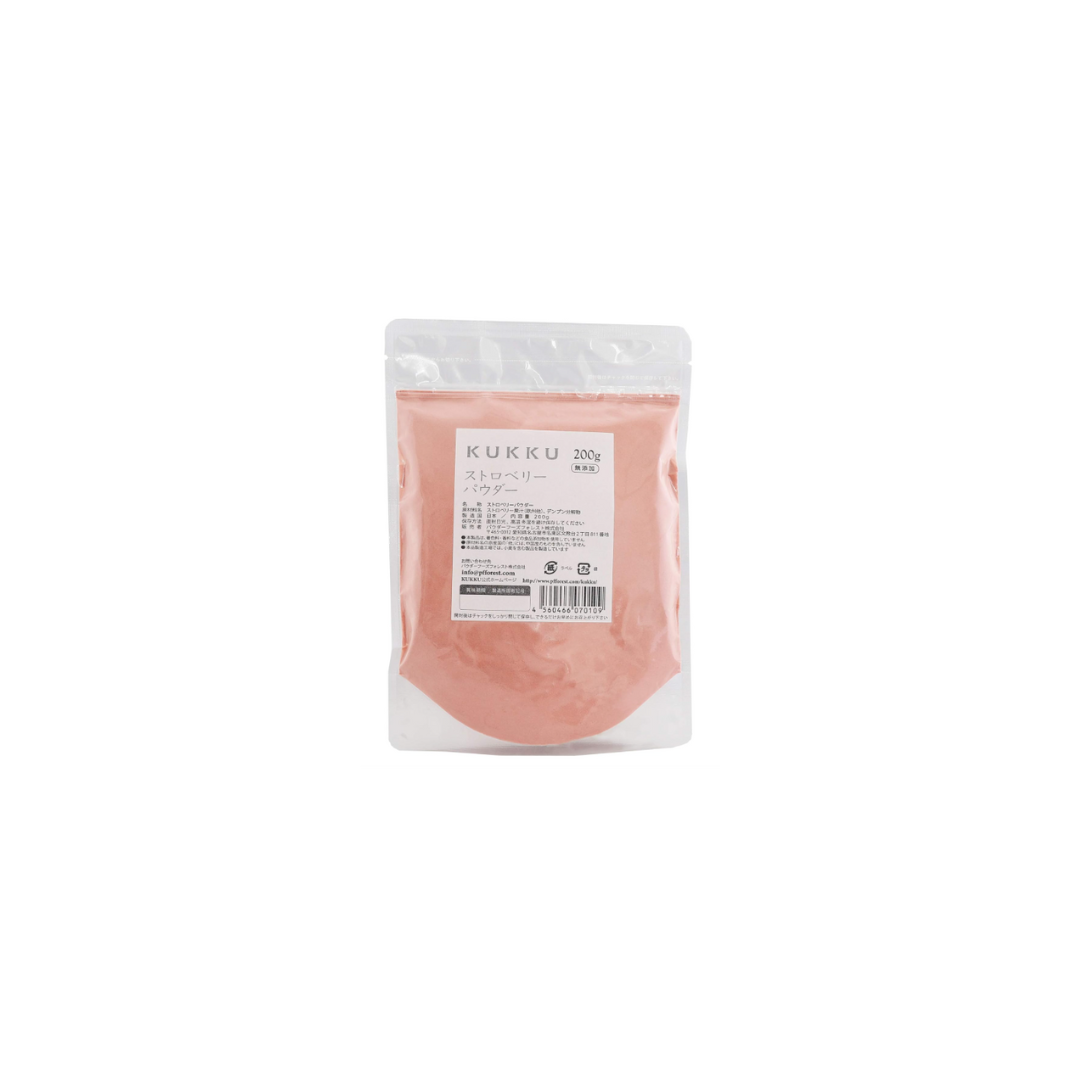 KUKKU Strawberry Powder (Additive-Free), 7.1 oz (200 g)