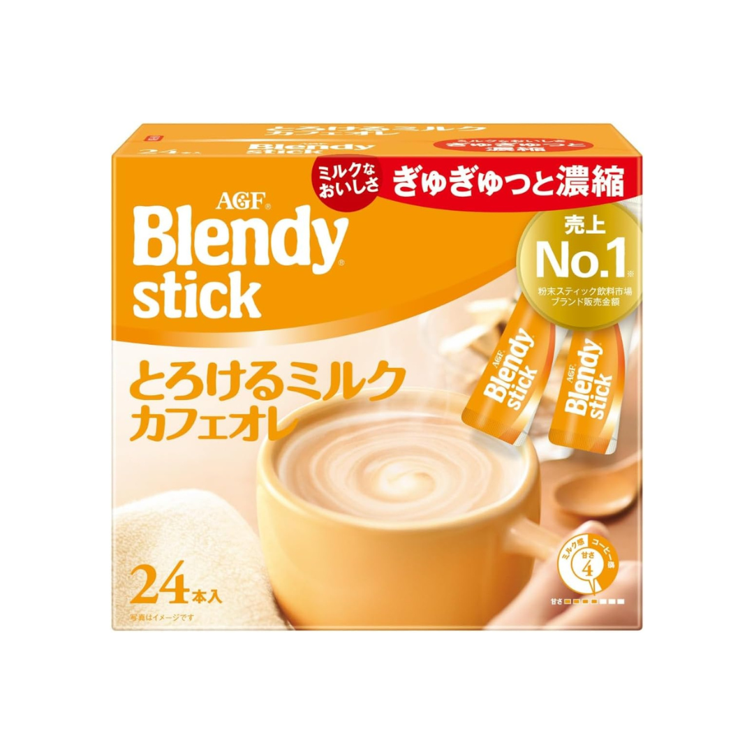 AGF Blendy Stick Melting Milk Cafe au Lait | Made in Japan | Instant Coffee