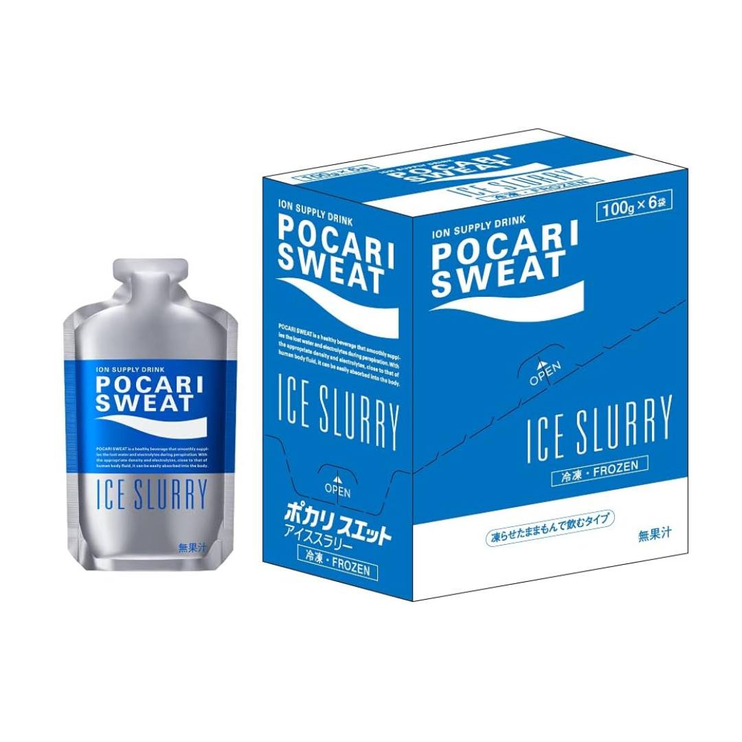 Otsuka Pharmaceutical Pocari Sweat Ice Slurry 100g x 6 Packs | Made in Japan | Freeze and Use