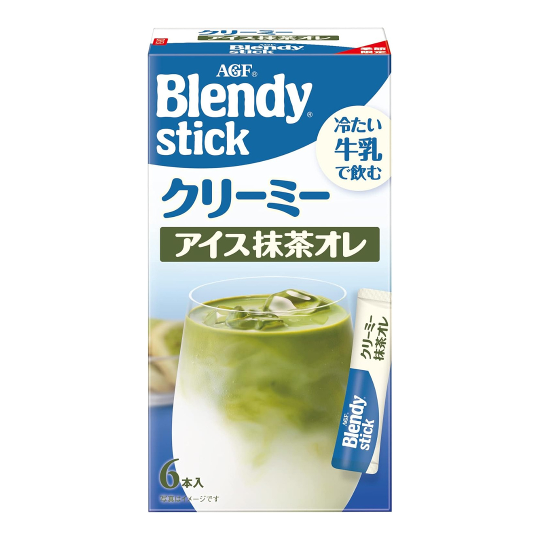 AGF Blendy Stick Creamy Ice Matcha Au Lait 6 Sticks | Made in Japan