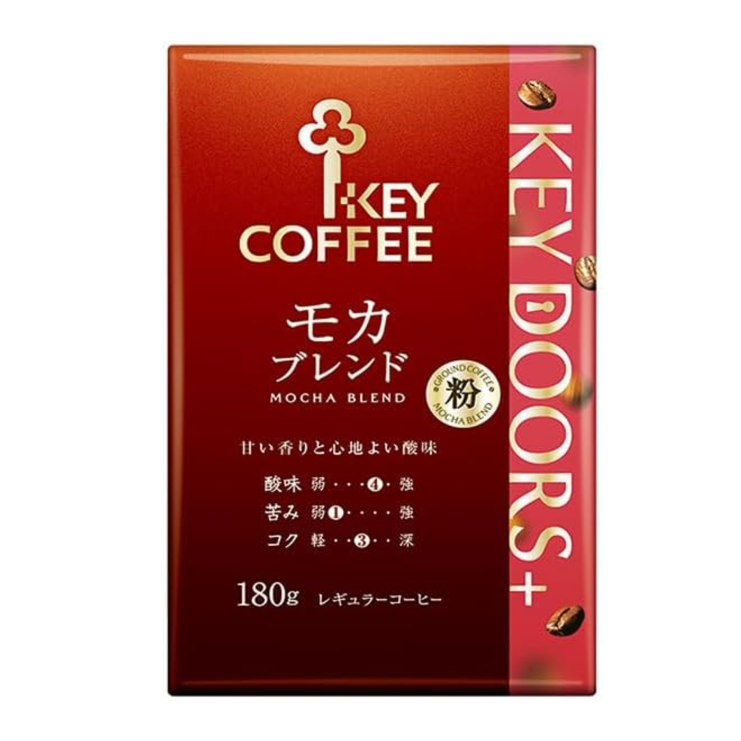 Key Coffee Mocha Blend (Powder), 6.3 oz (180 g)| Made In Japan