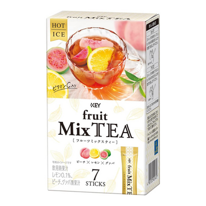 Key Coffee Fruit Mix Tea 7 Sticks | Pack Of 2 | Made In Japan