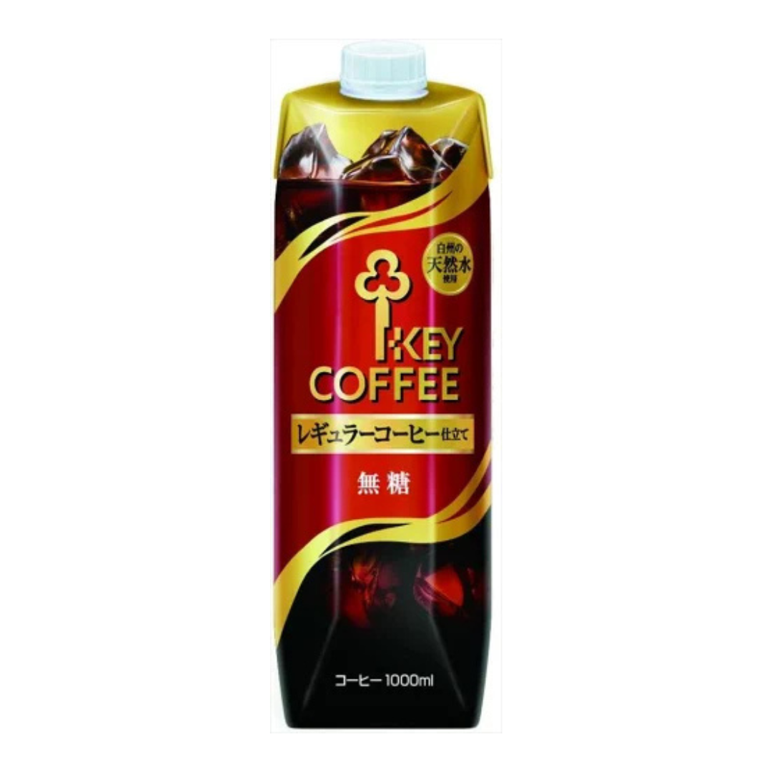 Key Coffee, Natural Water Iced Coffee, Unsweetened, 0.3 fl oz (1 L) | Made In Japan