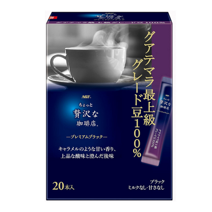 AGF A Little Luxury Coffee Shop Premium Stick Black 100% | Guatemala&
