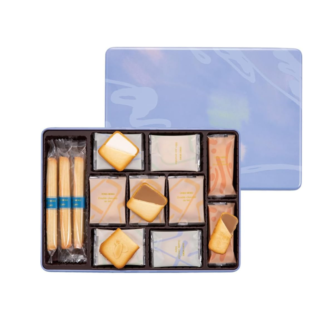 Yoku Moku Sweets Cigare Shaped Cookies | Sandwich Cookies | Individually Wrapped | Cinq Delices | 44 Pieces | Made in Japan