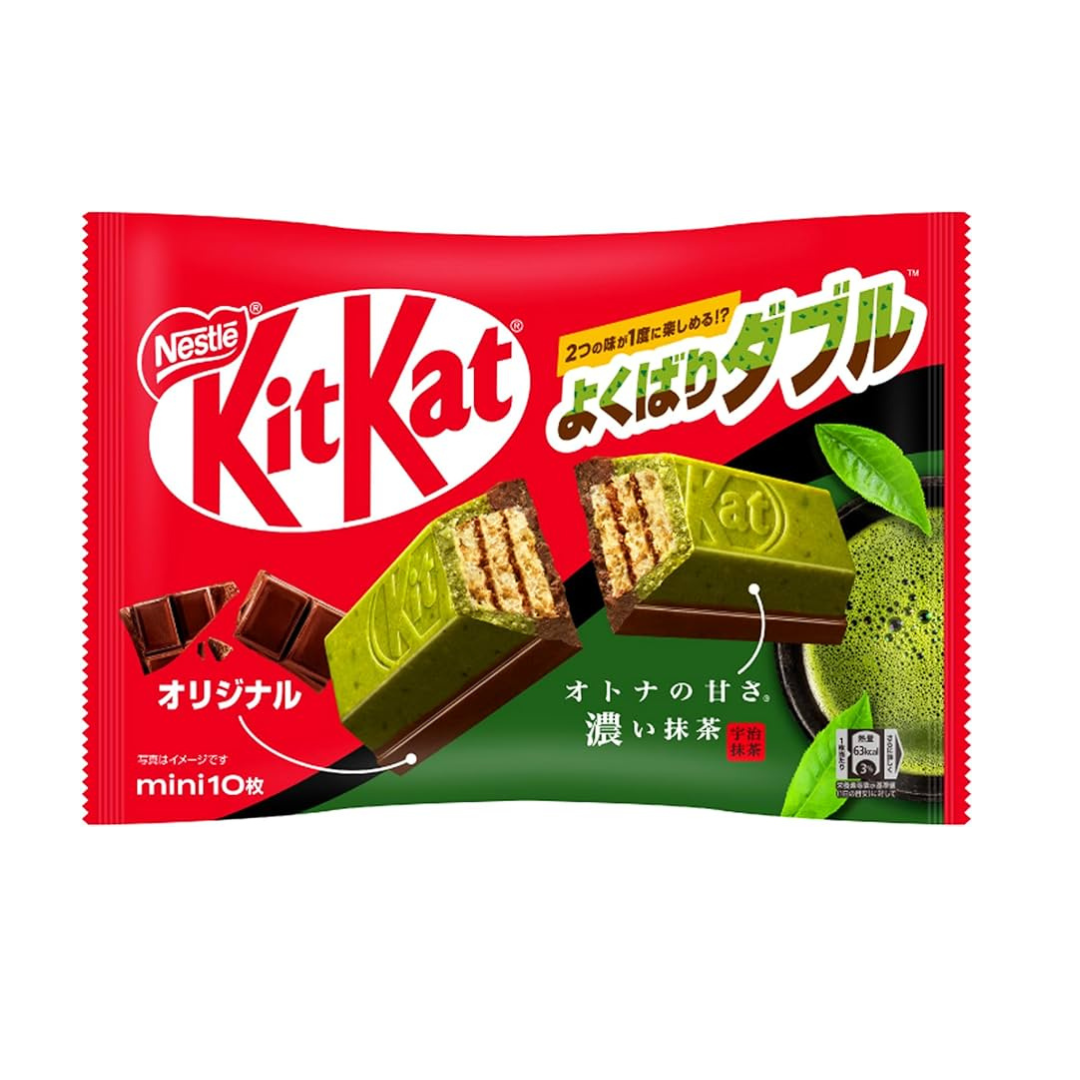Nestlé KKT KitKat Mini Yokubari Double Adult Sweet Matcha &amp; Original 10 Pieces