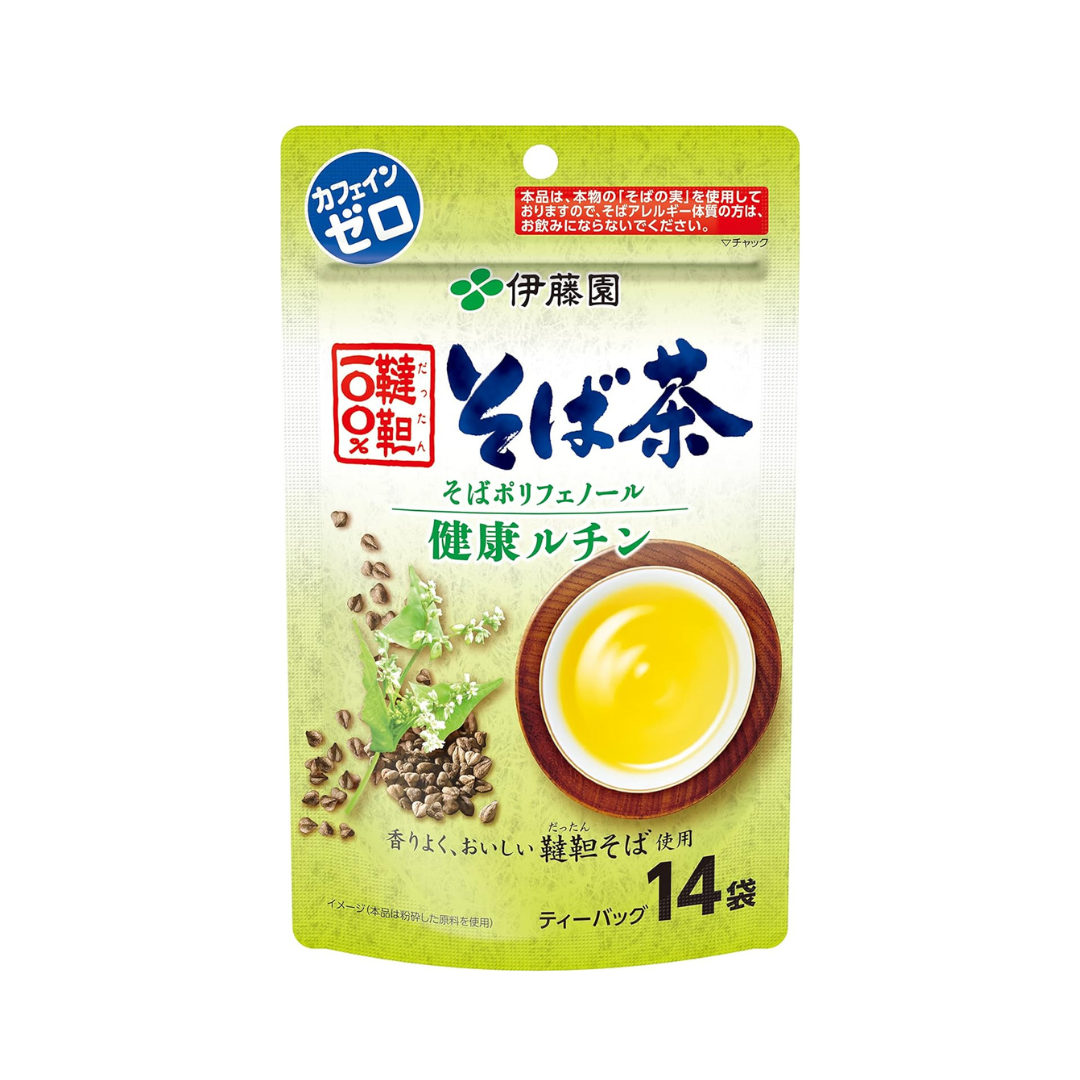 Itoen Tartary 100% Buckwheat Tea Sobacha | Tea Bags 6.0g x 14 Bags | Made in Japan