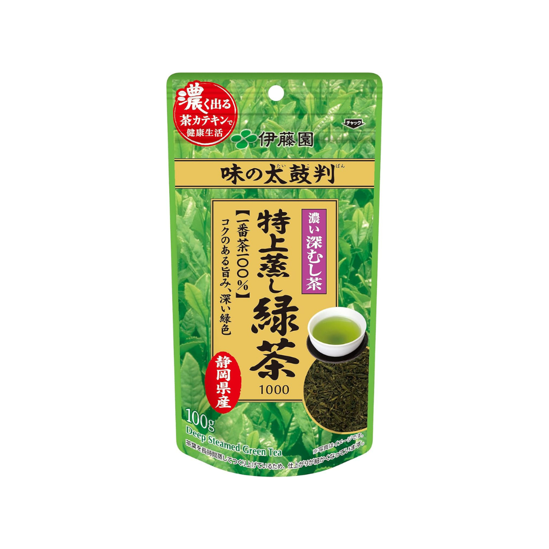 Itoen Taste of the Day Premium Steamed Green Tea (100% First-Pick Tea) 100g | 1000 Tea Leaves | Made in Japan