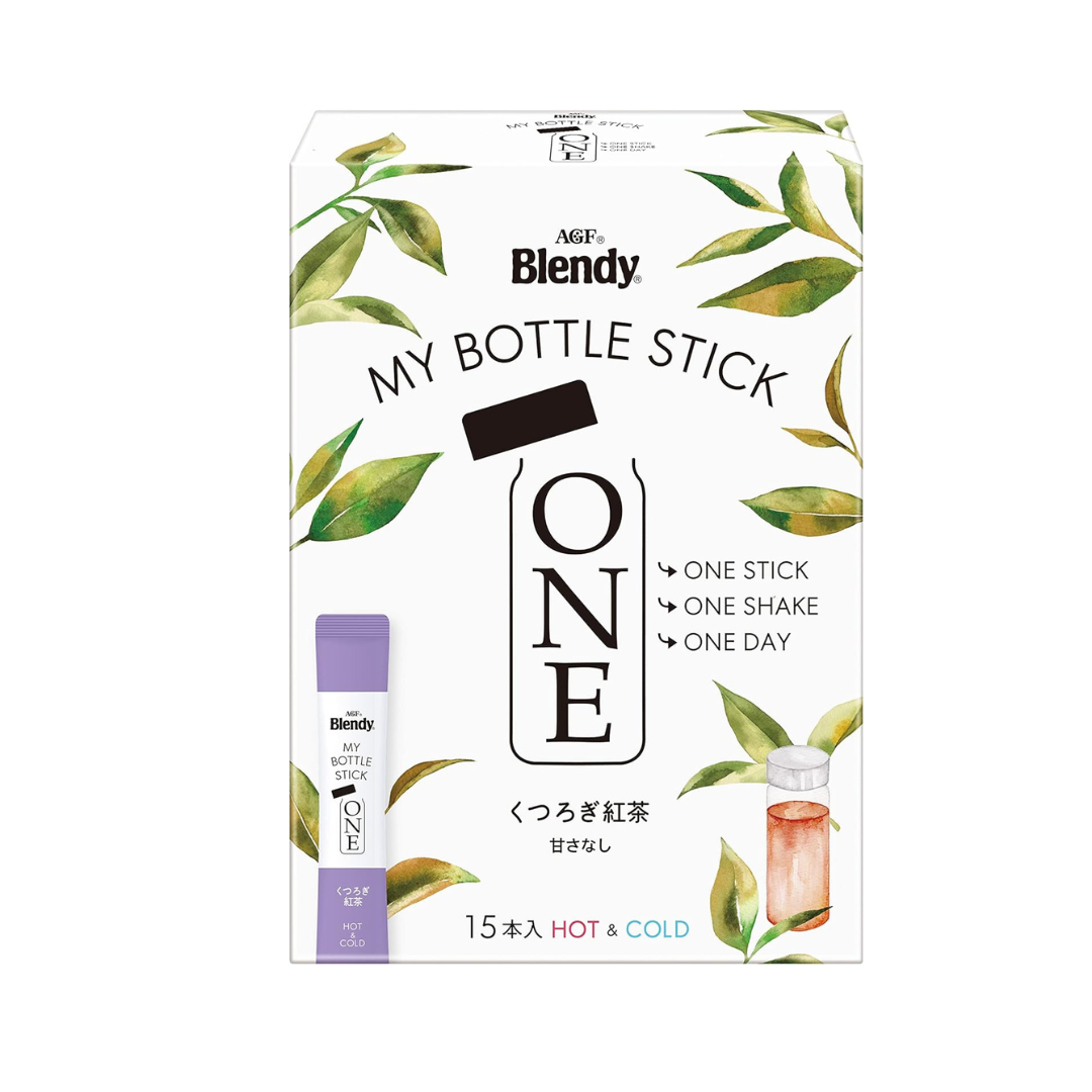 AGF Blendy My Bottle Stick One Relaxing Tea 15 Bottles [Iced Tea] [No Tea Bags Required] | Made in Japan