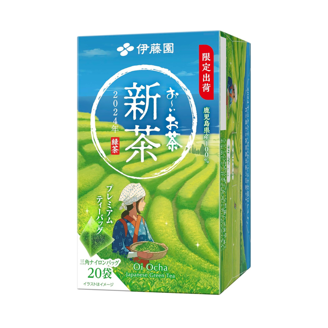Itoen Oi Ocha New Tea Shincha 1.8g x 20 bags 2024 Premium Tea Bags | First Tea of the Year 2024 | Japanese Green Tea