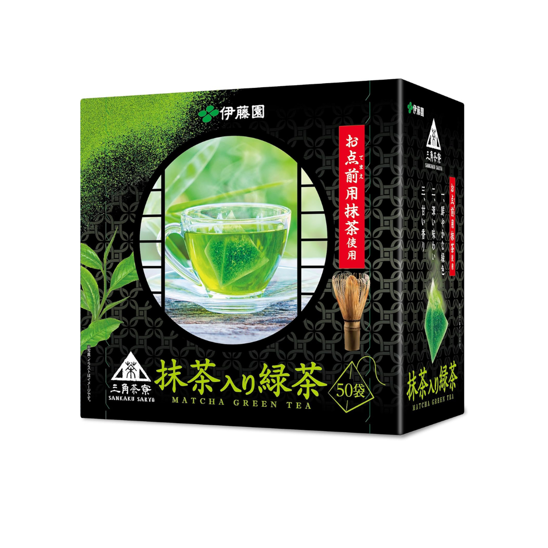 Itoen Sankaku Saryo Matcha Green Tea | Stone Ground Matcha | Tea Bags 1.5g x 50 bags | Made in Japan