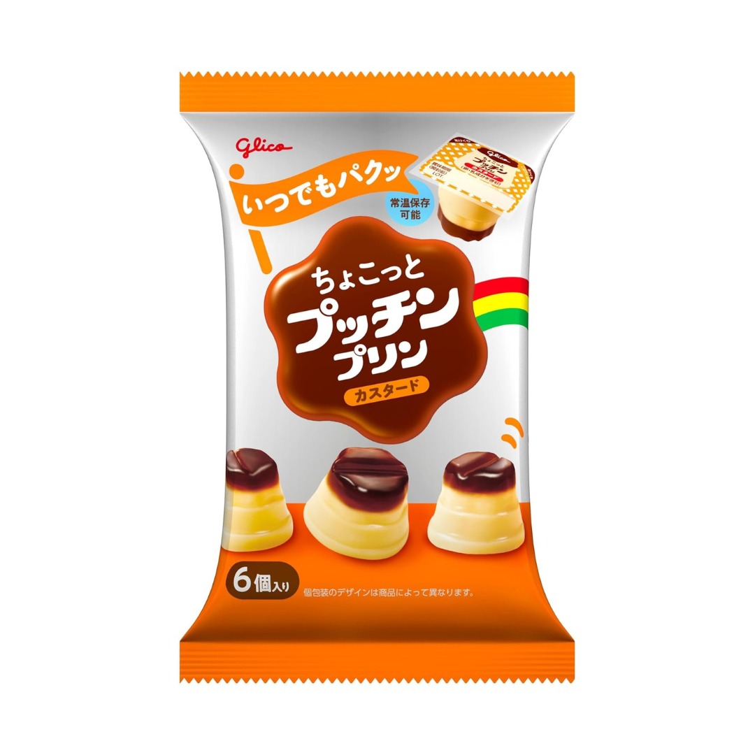 Ezaki Glico Chocotto Pucchin Pudding 120g | 6 Pudding Pieces Inside | Made in Japan
